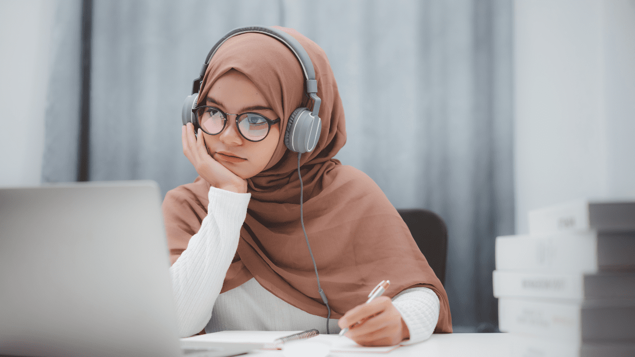 woman learns a new skill using open culture