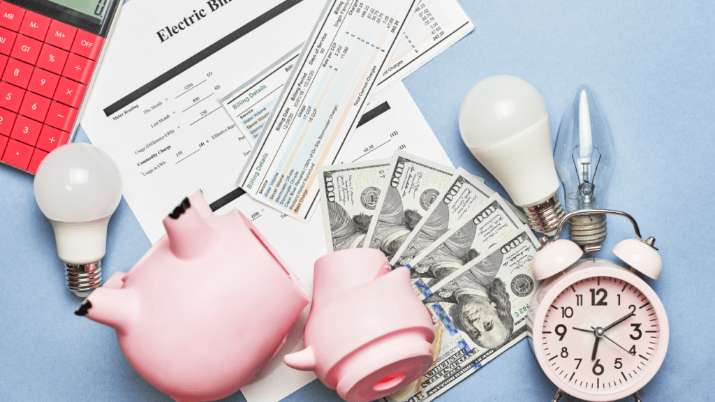 piggy bank is burst open to help pay montana utilities
