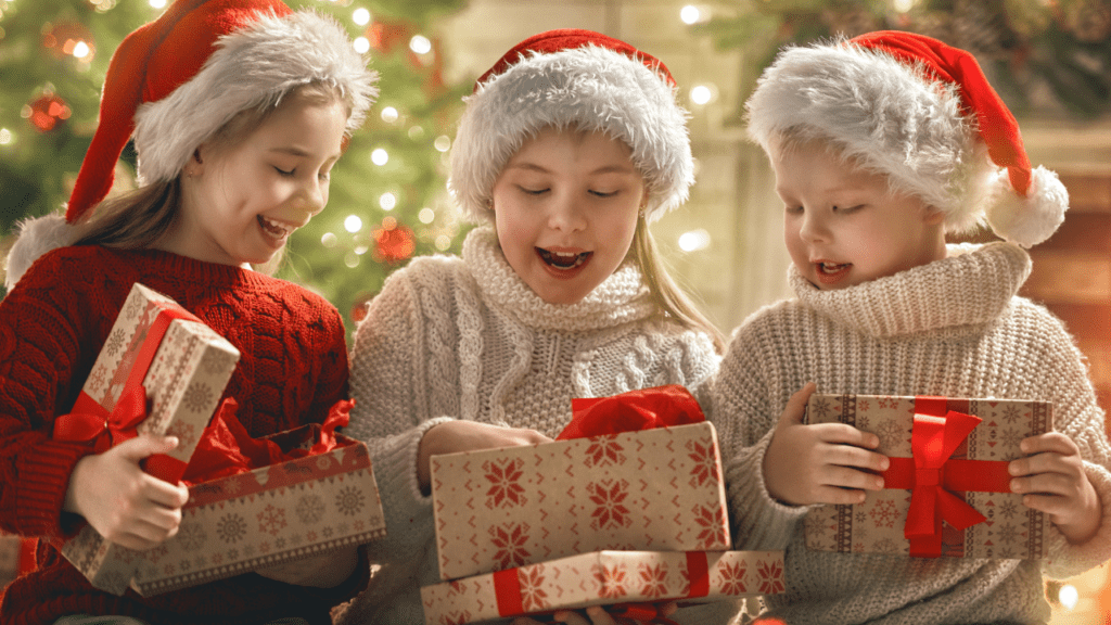 children enjoy free toy giveaway in Nevada from Christmas assistance programs
