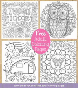 free printable coloring pages from art-is-fun.com