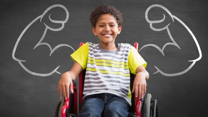 child smiling because parents know how to apply for disability for a child