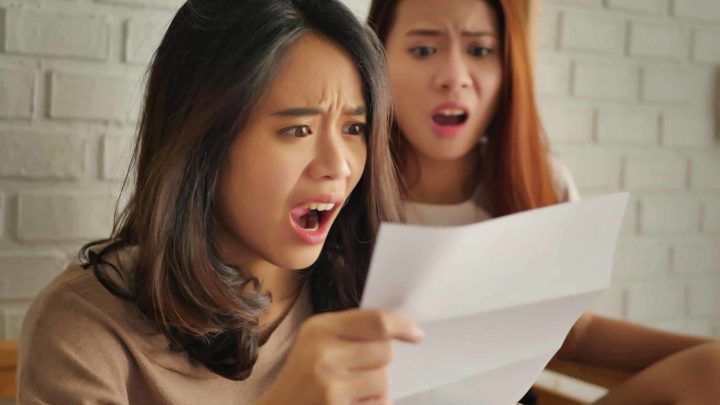 two women shocked by rent increase notice