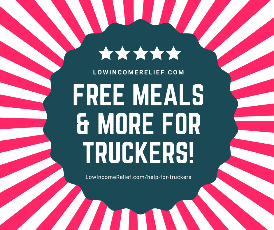 free meals and more help for truckers announcement