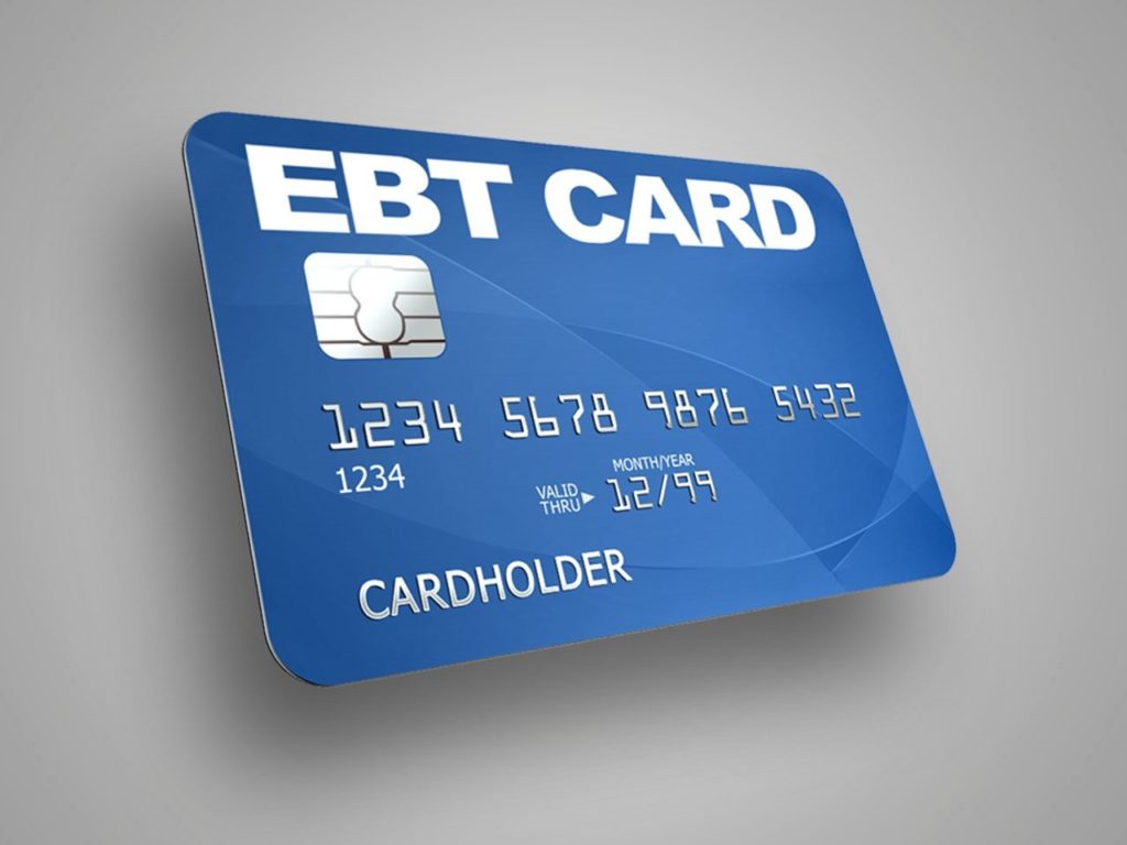 Photo of an EBT card with an EBT card number.