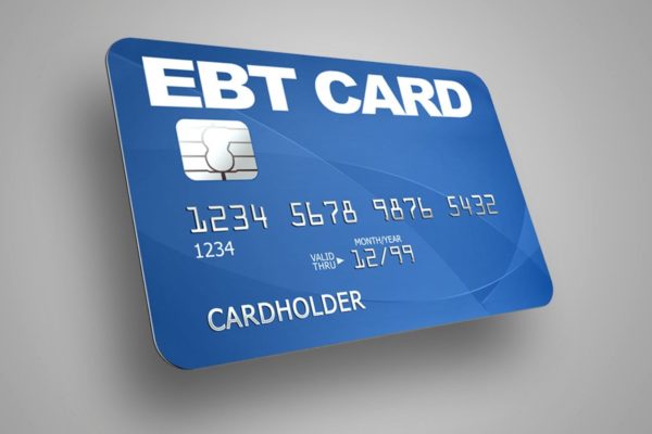 Photo of an EBT card with an EBT card number.