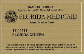 Image of Florida Medicaid card.