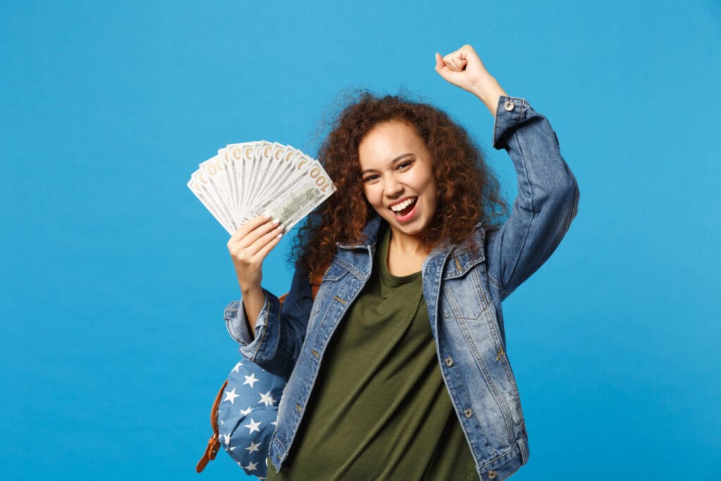 woman is happy she was able to get your security deposit back