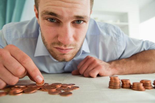 guy is wondering how to get help when you're broke