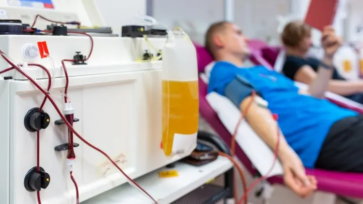 man chooses to sell blood plasma for cash