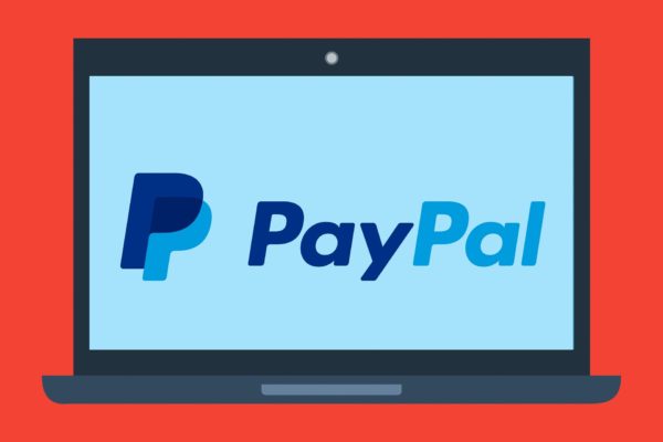 By Pixabay user @mohamed_hassan. PayPal's logo is on a drawing on a laptop.
