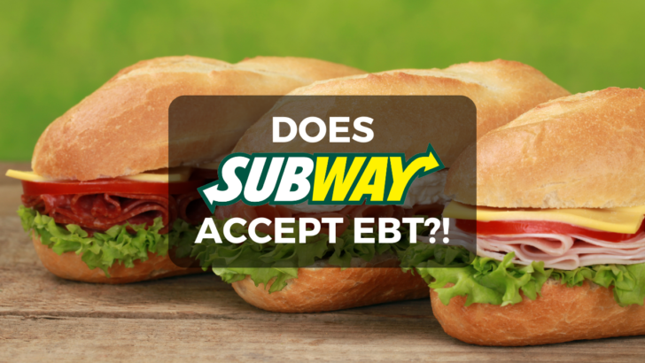 three sub sandiwches on green backdrop under text does subway take ebt?