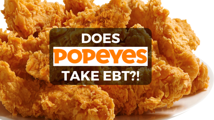 picture of hcicken tenders under text that asks does popeyes take ebt