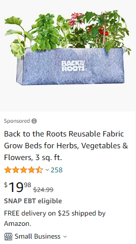 fabric grow bed for