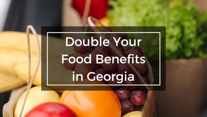 fresh fruit and vegetables under the headline double your food benefits in georgia