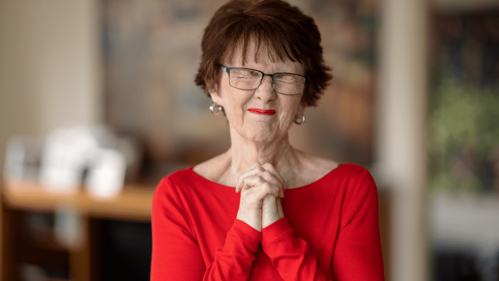 woman hopes her application is accepted for a Make a Wish for sneiors wish-granting organization