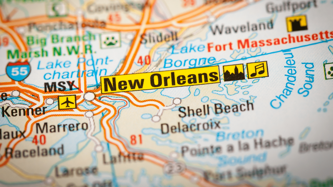 map of the first 72+ in new orleans