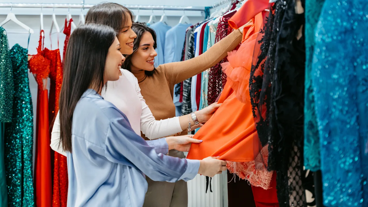 teens shop for free prom dresses