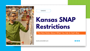 man shops for soda on titel card that says kansas snap restrictions
