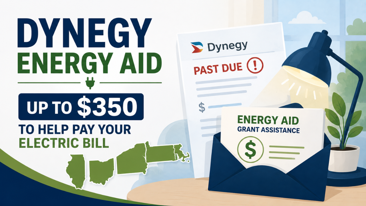 Dynegy Energy Aid Offers Up to $350 to Help Pay Your Electric Bill