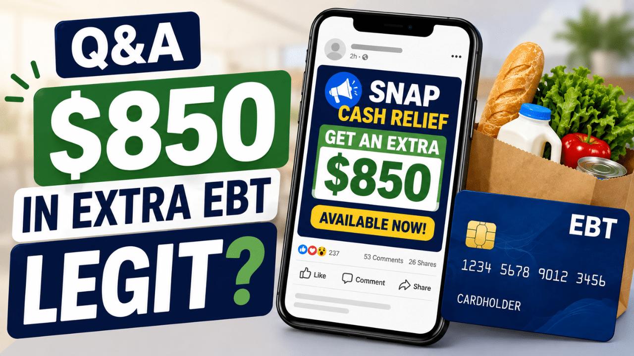Is the $850 EBT Offer Legit